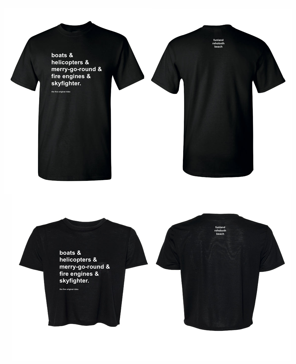 Adult 5 Original Rides Tee (Cropped & Regular length)
