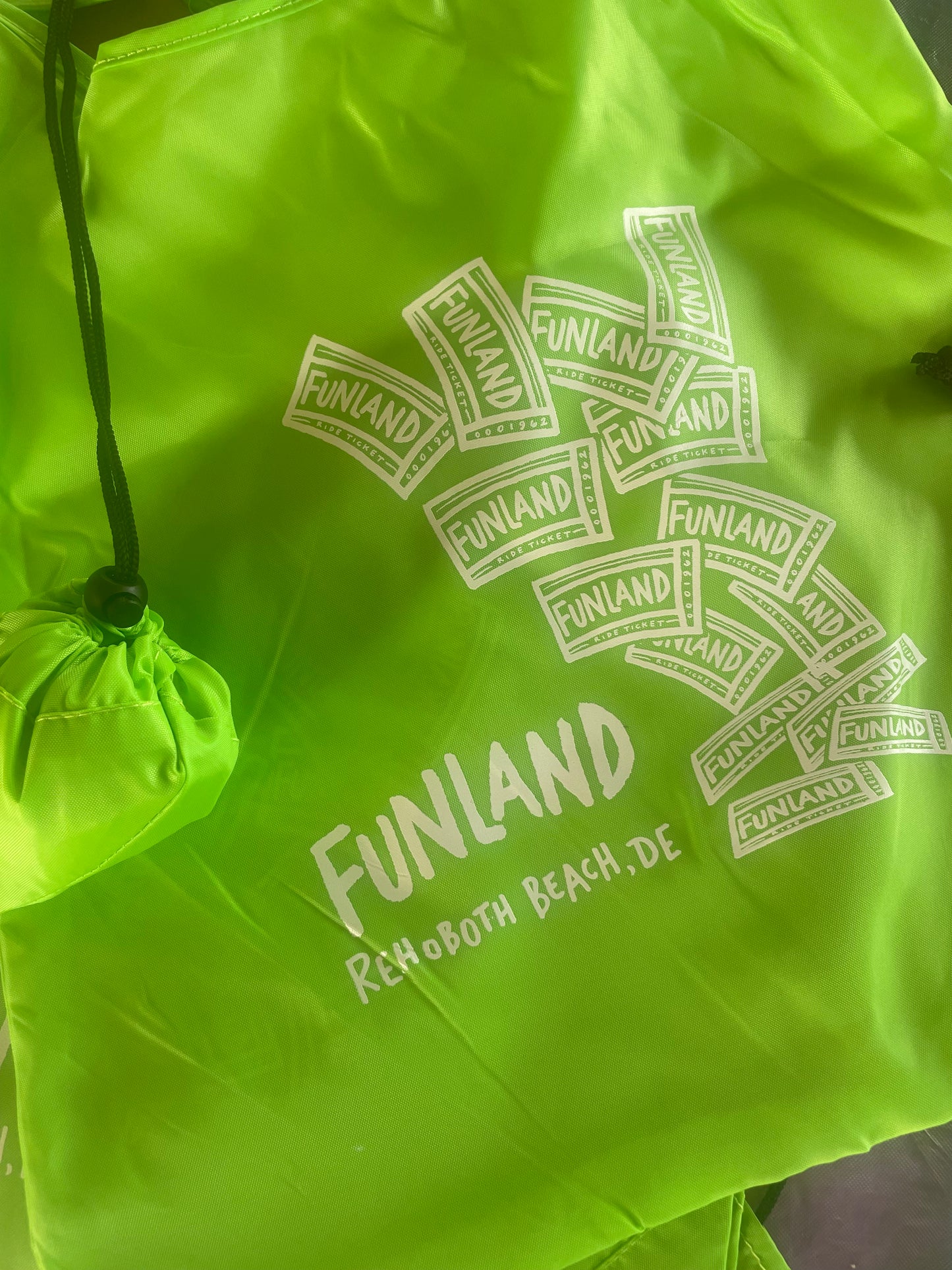 Funland ticket foldaway shopper bag