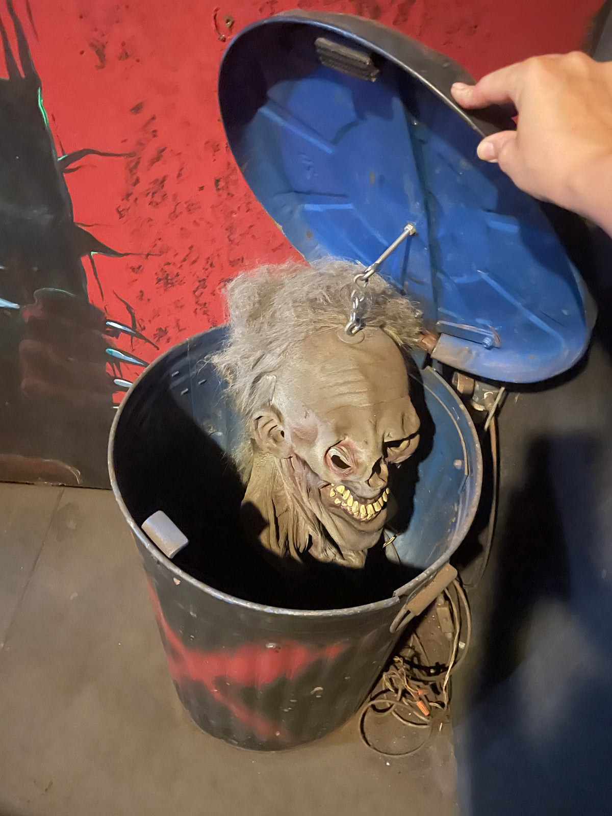 Red "X" Trash Can Prop