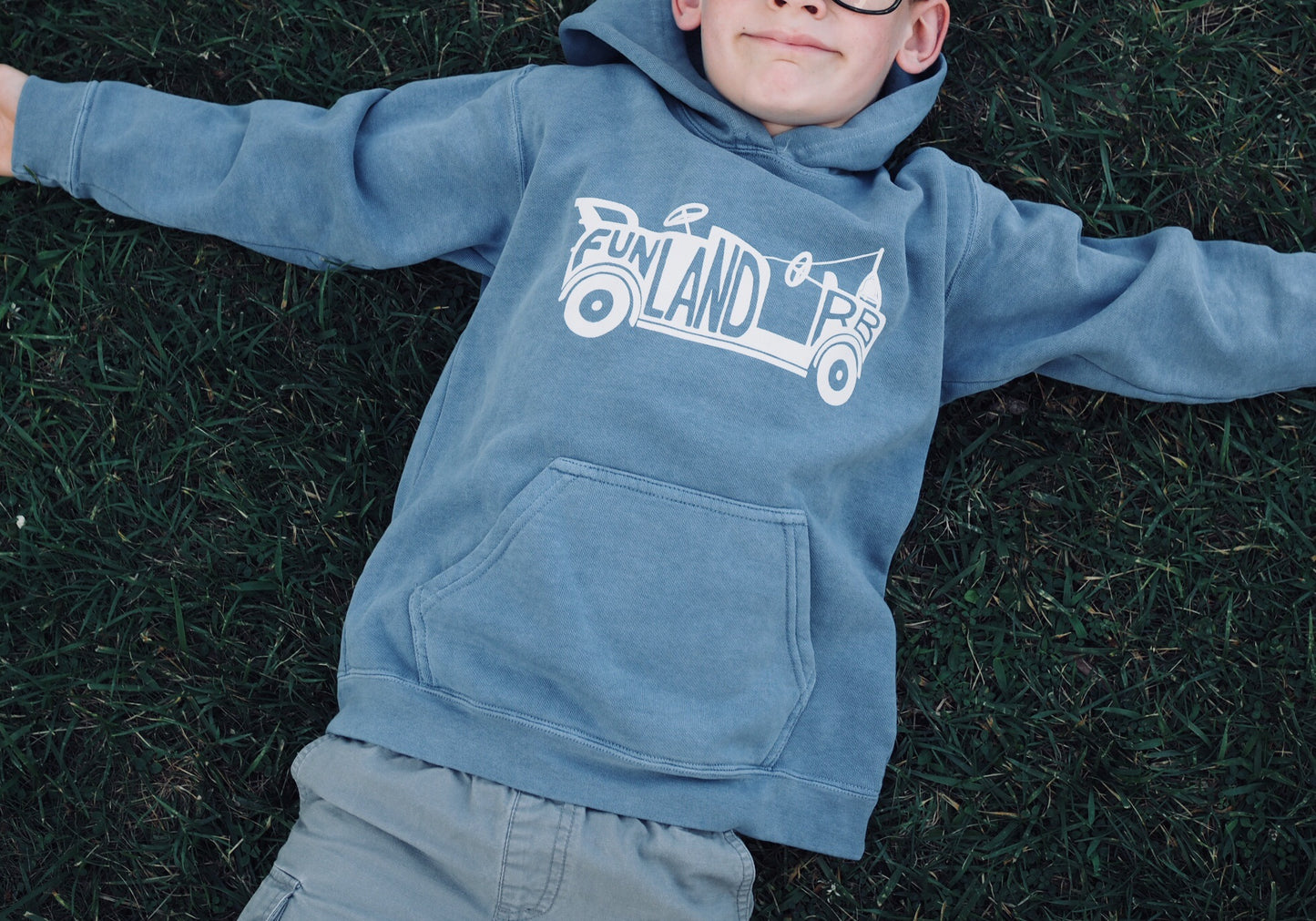Funland Fire Engine Hoodie (Carolina Blue)