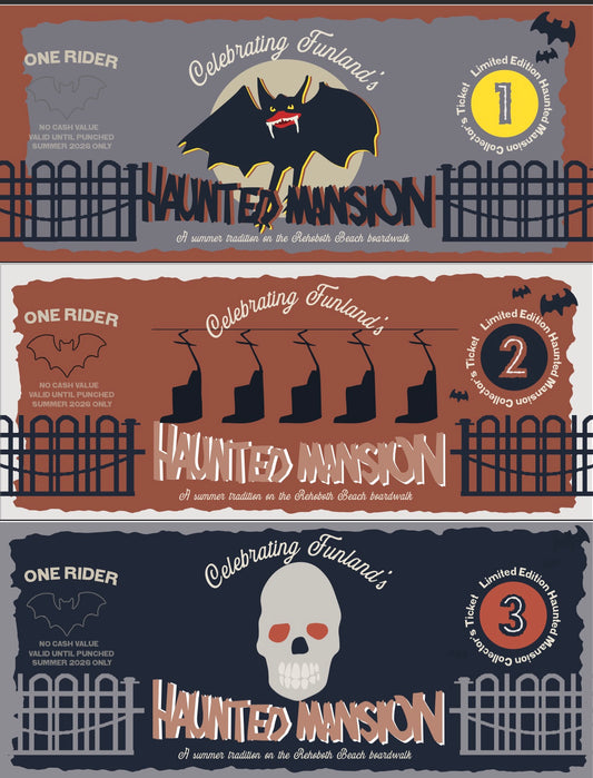 Haunted Mansion Commemorative Tickets