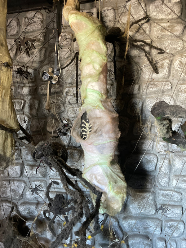 Spider Cocoon Prop w/ Skeleton Detail