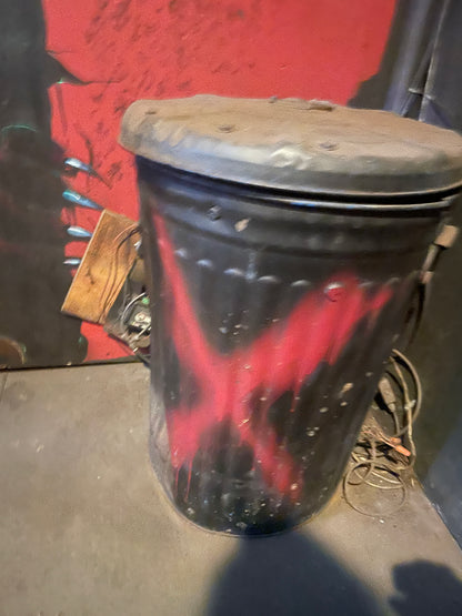 Red "X" Trash Can Prop