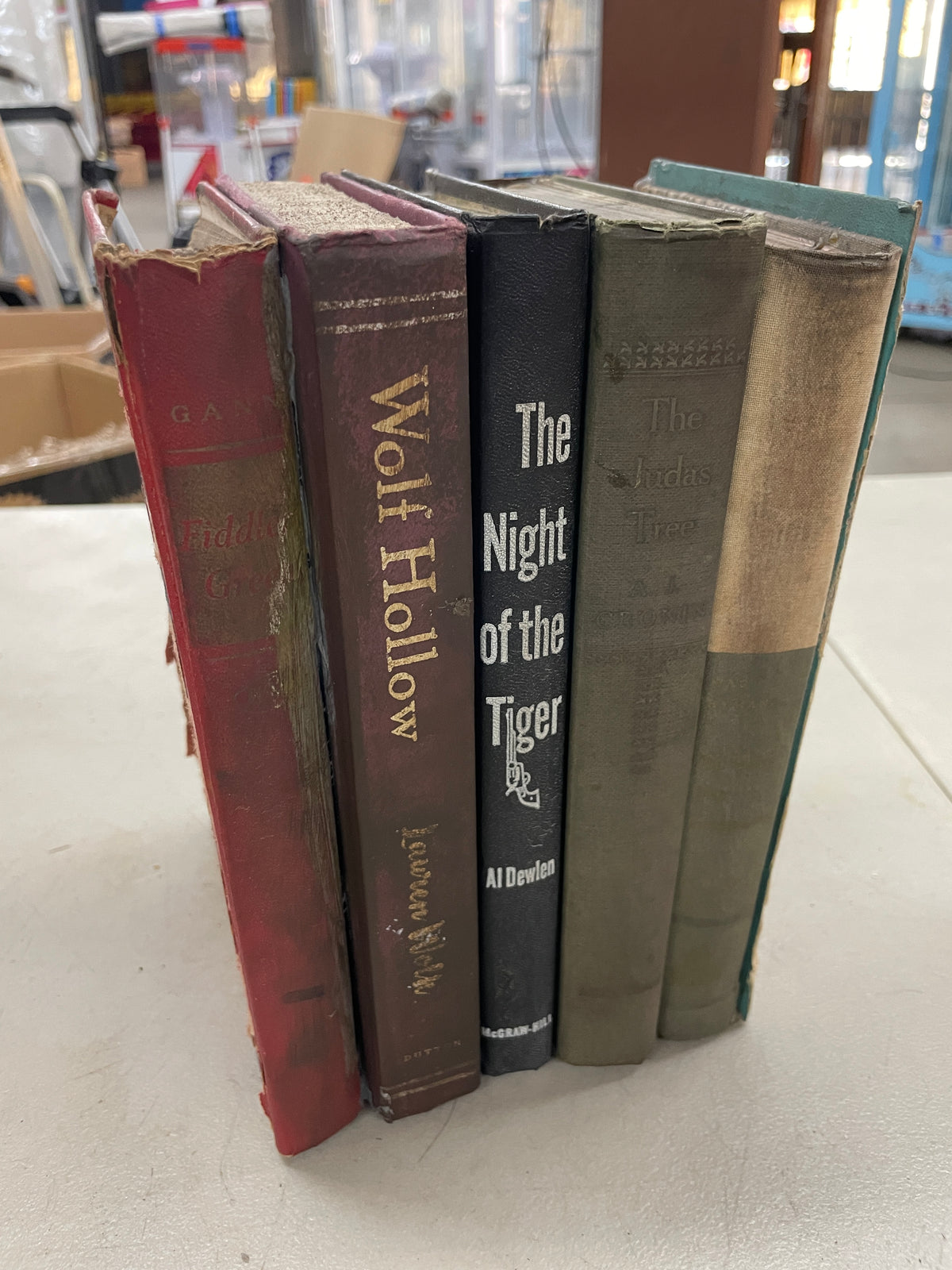 Wolf Book Stack