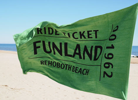 Funland Ticket Beach Towel