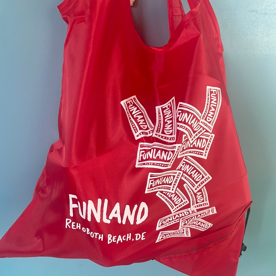 Funland ticket foldaway shopper bag