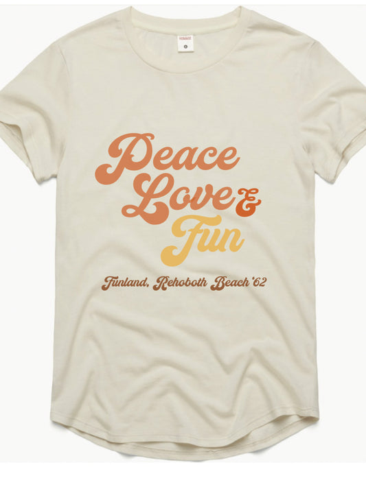 Peace, Love and Fun Tee